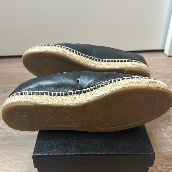 Chanel Lambskin Espadrilles Black size 39 - Picture 5 of 7
